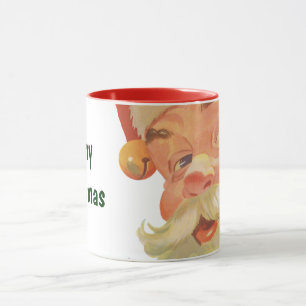 Weihnachten im Vintage-Stil, fröhlicher Weihnachts Tasse