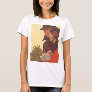Weihnachten im Vintage-Stil, Geschenkeinkauf für L T-Shirt