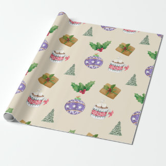 Weihnachten im Vintage-Stil  Geschenkpapier