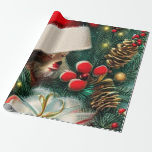 Weihnachten im Vintage-Stil Geschenkpapier