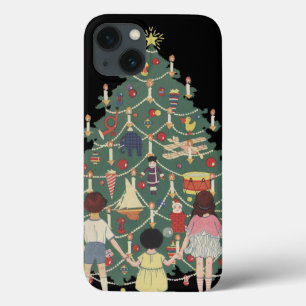 Weihnachten im Vintage-Stil: Kinder um einen gesch Case-Mate iPhone Hülle
