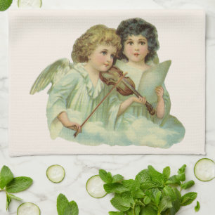 Weihnachten im Vintage-Stil, Musik der viktorianis Geschirrtuch