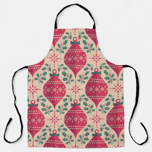 Weihnachten im Vintage-Stil nahtloses Muster Schürze