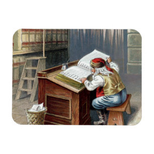 Weihnachten im Vintage-Stil, Nikolaus böse oder br Magnet