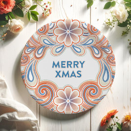 Weihnachten im Vintage-Stil Pappteller
