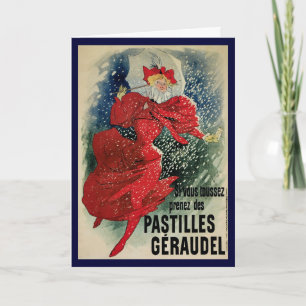 Weihnachten im Vintage-Stil, Poster Art im Jugends