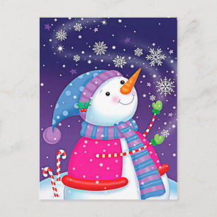Weihnachten im Vintage-Stil Postkarte