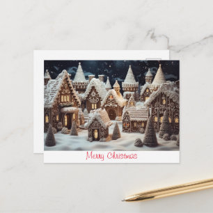 Weihnachten im Vintage-Stil Postkarte