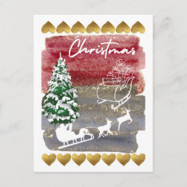 Weihnachten im Vintage-Stil  Postkarte