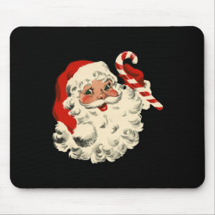 Weihnachten im Vintage-Stil Santa Claus Gesicht Lu Mousepad
