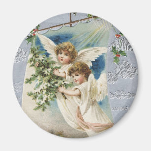 Weihnachten im Vintage-Stil, viktorianische Engel  Magnet