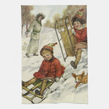 Weihnachten im Vintage-Stil, viktorianische Kinder