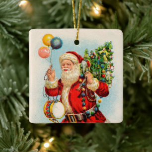 Weihnachten im Vintage-Stil, viktorianische Weihna Keramikornament