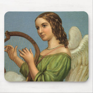 Weihnachten im Vintage-Stil, viktorianischer Engel Mousepad