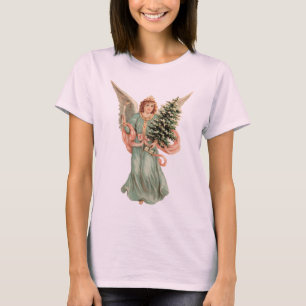 Weihnachten im Vintage-Stil, viktorianischer Engel T-Shirt