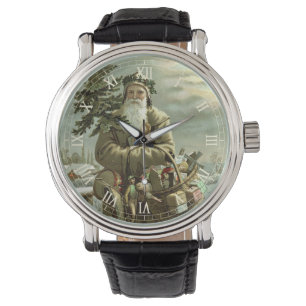 Weihnachten im Vintage-Stil, viktorianischer Weihn Armbanduhr
