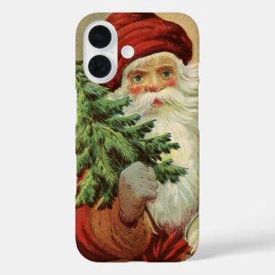 Weihnachten im Vintage-Stil, viktorianischer Weihn iPhone 16 Hülle