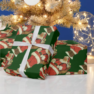 Weihnachten im Vintage-Stil, viktorianischer Weihn Geschenkpapier
