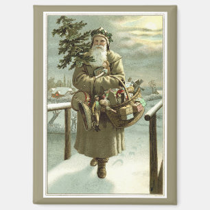 Weihnachten im Vintage-Stil, viktorianischer Weihn Magnet