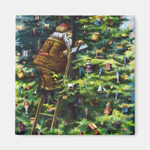 Weihnachten im Vintage-Stil, viktorianischer Weihn Magnet