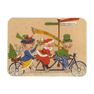 Weihnachten im Vintage-Stil, viktorianischer Weihn Magnet