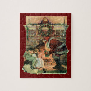 Weihnachten im Vintage-Stil, viktorianischer Weihn Puzzle