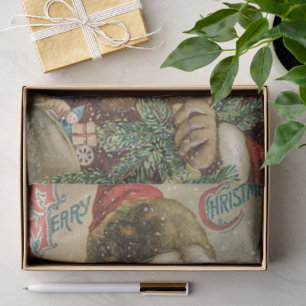 Weihnachten im Vintage-Stil, viktorianischer Weihn Seidenpapier