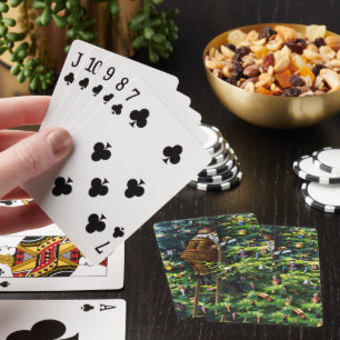 Weihnachten im Vintage-Stil, viktorianischer Weihn Spielkarten