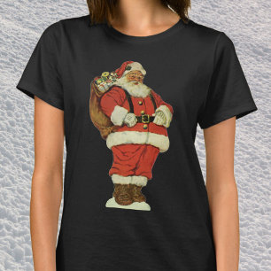 Weihnachten im Vintage-Stil, viktorianischer Weihn T-Shirt