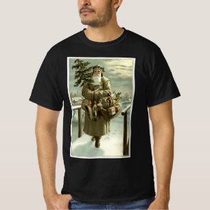 Weihnachten im Vintage-Stil, viktorianischer Weihn T-Shirt
