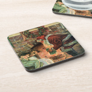 Weihnachten im Vintage-Stil, viktorianischer Weihn Untersetzer