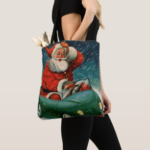 Weihnachten im Vintage-Stil, Weihnachtsmann in ein