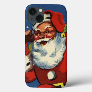 Weihnachten im Vintage-Stil, Weihnachtsmann kommt  Case-Mate iPhone Hülle