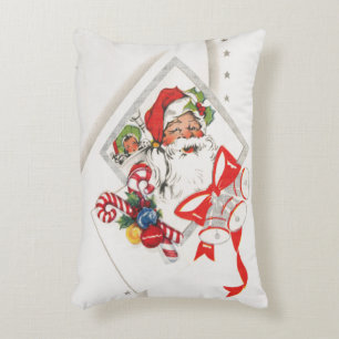 Weihnachten im Vintage-Stil, Weihnachtsmann mit Ca Dekokissen