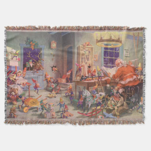 Weihnachten im Vintage-Stil, Weihnachtsmann mit Zw Decke