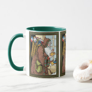 Weihnachten im Vintage-Stil, Weihnachtsmann-Spielz Tasse