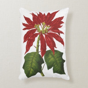 Weihnachten im Vintage-Stil, Winter-Poinsettie in  Dekokissen