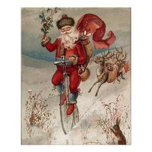 Weihnachten im Vintage-Stil Yule-Feiertag Poster