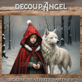 Weihnachten im Wald - Entfärbung - Seidenpapier