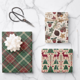 Weihnachten im Wald   Geschenkpapier Set