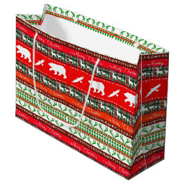 Weihnachten im Wald Große Geschenktüte