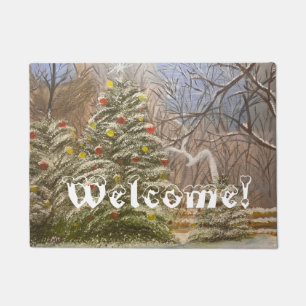 Weihnachten im Wald, von Gary Poling Fußmatte