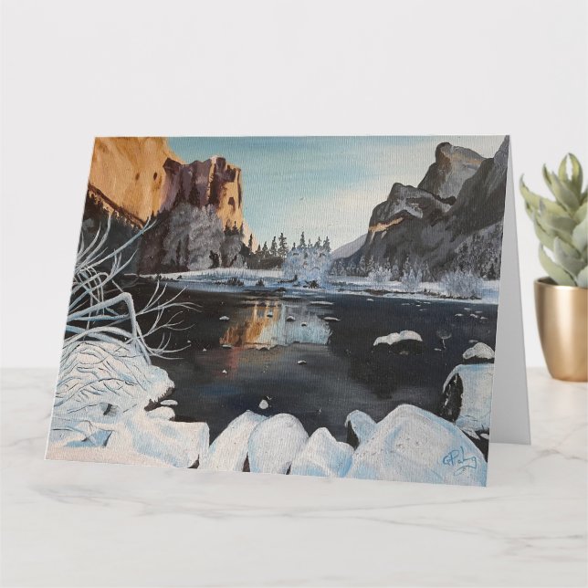 Weihnachten im Wald, von Gary Poling Karte (Kleine Pflanze)