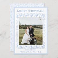 Weihnachten im Wasser Blau Chinoiserie Ein Foto