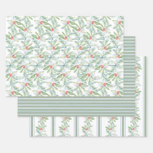 Weihnachten im Wasser Botanische Blätter und Berri