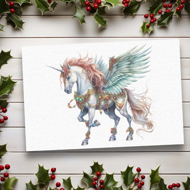 Weihnachten im Wasser Einhorn Pegasus Seidenpapier (Von Creator hochgeladen)