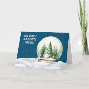 Weihnachten im Wasser Sonne und Schneemann