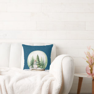 Weihnachten im Wasser Sonne und Schneemann Kissen