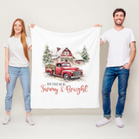 Weihnachten im Wasser Vintager Lkw und Stall