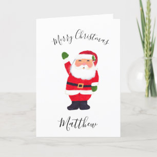 Weihnachten im Wasserfarben Santa Merry Son